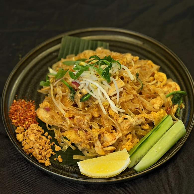 Pad Thai noodles at Golden Sukhothai, Perth
