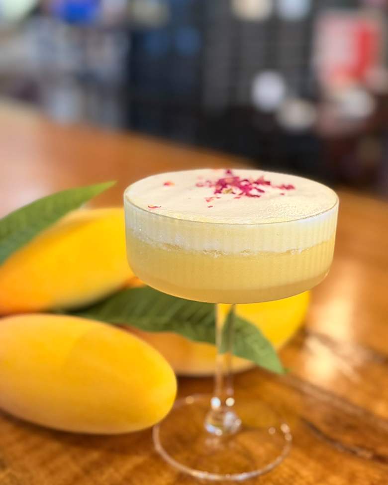 Mango cocktail at Golden Sukhothai